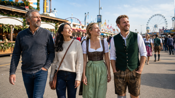Vier Freunde erleben 2026 zum ersten Mal gemeinsam das Oktoberfest in München