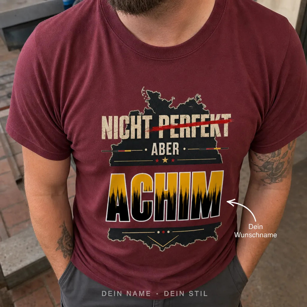 Personalisiertes Original T-Shirt mit Namen - Ich weiß, wer ich bin