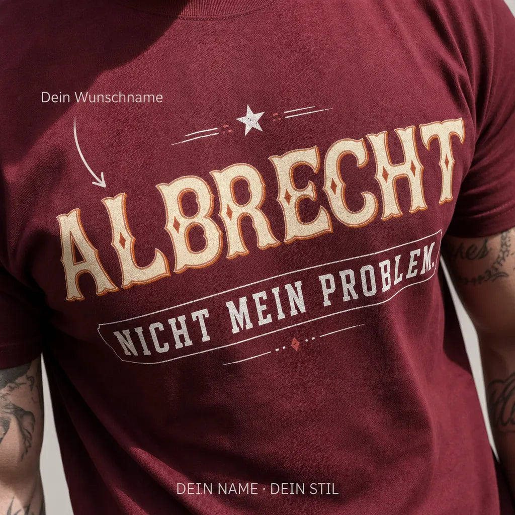 Personalisiertes Experte T-Shirt mit Namen - Frag ihn, er weiß es
