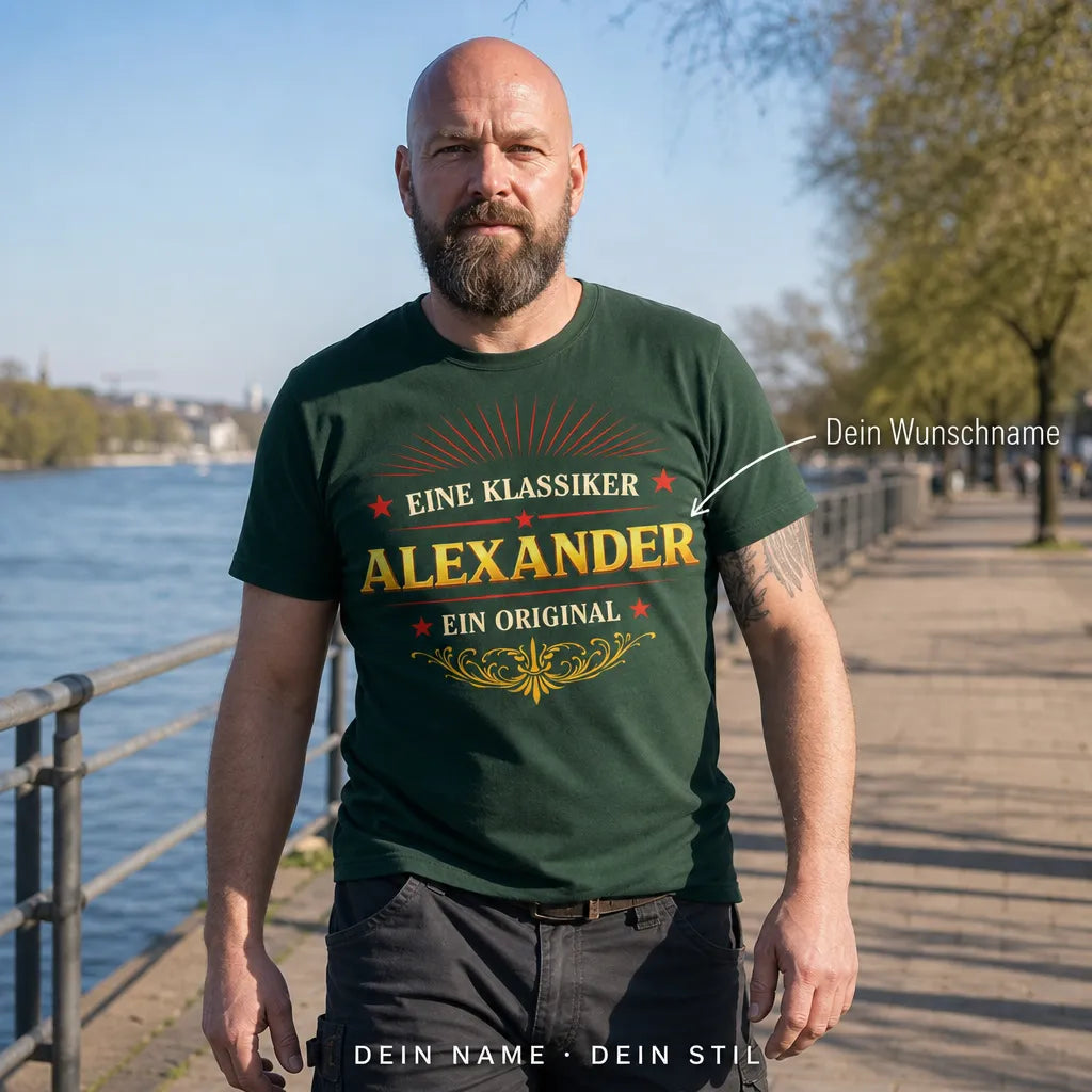 Personalisiertes Original T-Shirt mit Namen - Zeitlos und einzigartig
