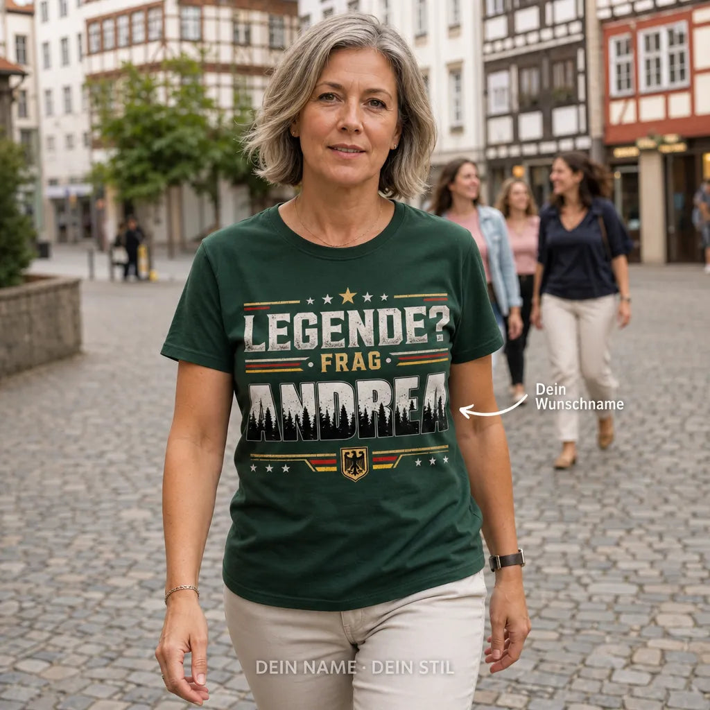 Personalisiertes Natur T-Shirt mit Namen - Kein Lärm, nur Natur