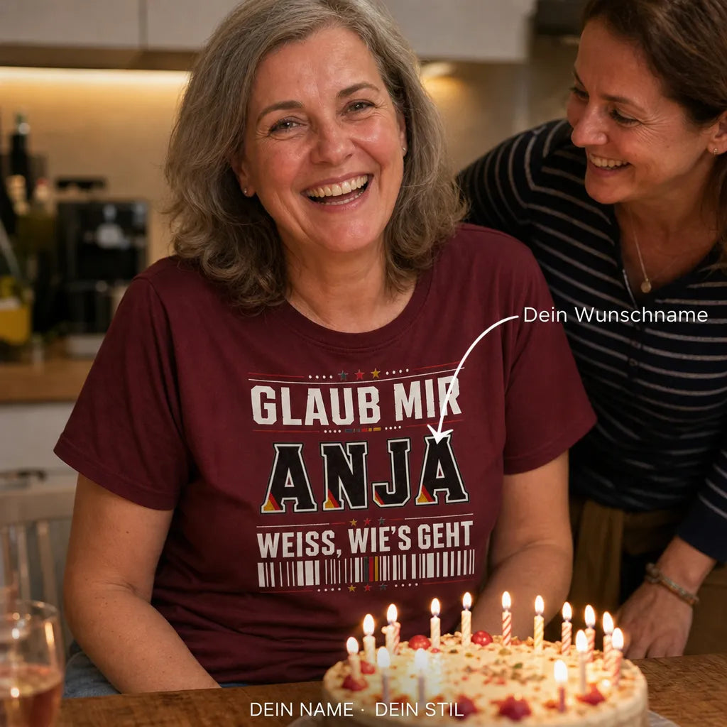 Personalisiertes Legende Deutschland T-Shirt mit Namen - Seit Jahren gut, immer!