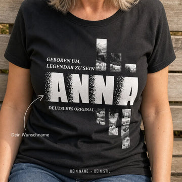 Personalisiertes Bayern T-Shirt mit Namen - Dein Name, deine Heimat