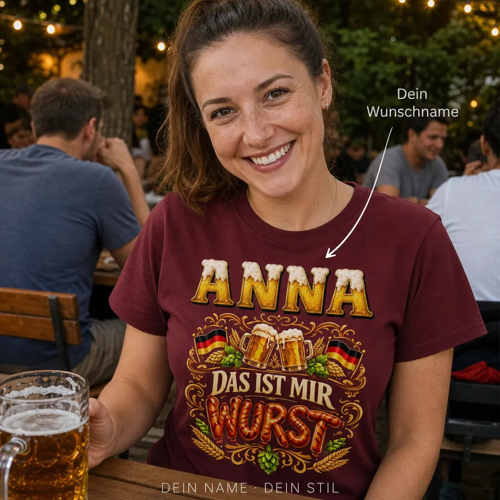 Personalisiertes Oktoberfest T-Shirt mit Namen - Für das beste Saufteam