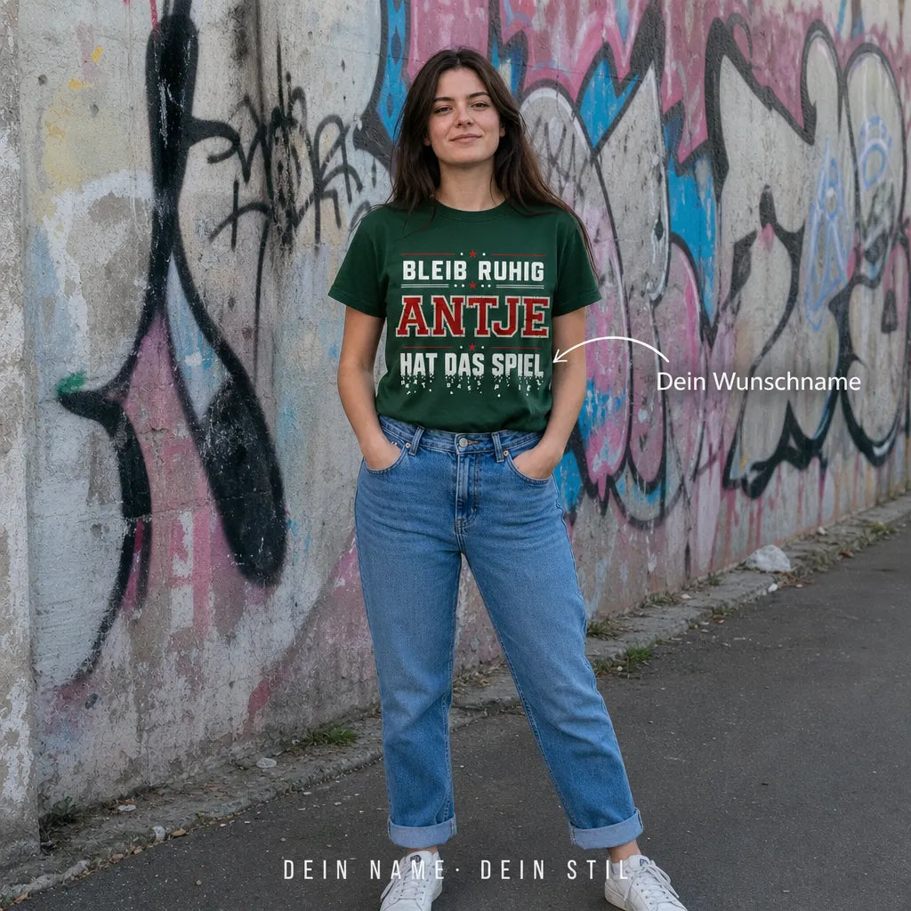 Personalisiertes Deutschland T-Shirt mit Namen - Nicht perfekt, aber deutsch