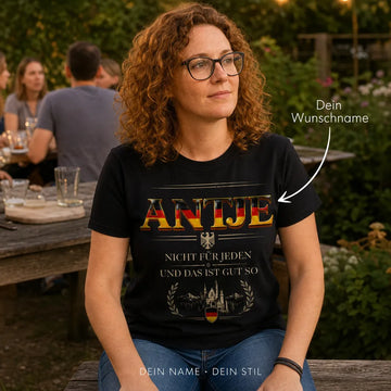 Personalisiertes Deutschland T-Shirt mit Namen - Nicht für jeden gemacht