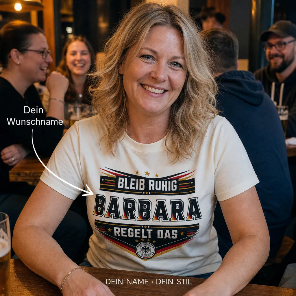 Personalisiertes Fußball Deutschland T-Shirt mit Namen - Alles unter Kontrolle