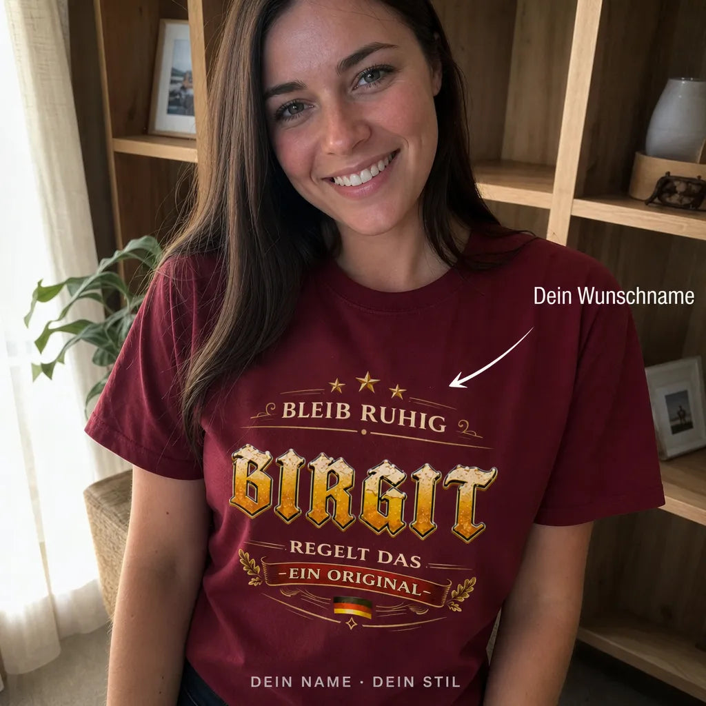 Personalisiertes Original T-Shirt mit Namen - Ich bin das Original
