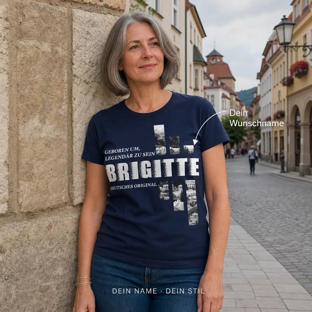 Personalisiertes Bayern T-Shirt mit Namen - Dein Name, deine Heimat