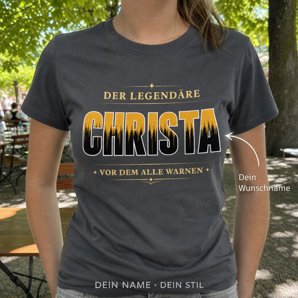Personalisiertes Legende T-Shirt mit Namen - Man hat dich gewarnt
