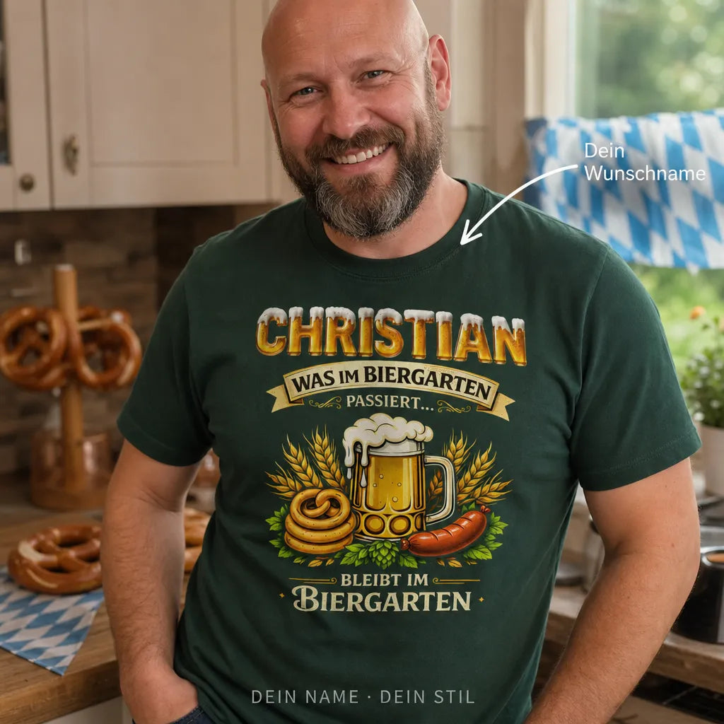 Personalisiertes Oktoberfest T-Shirt mit Namen - Der wahre Wiesn Meister
