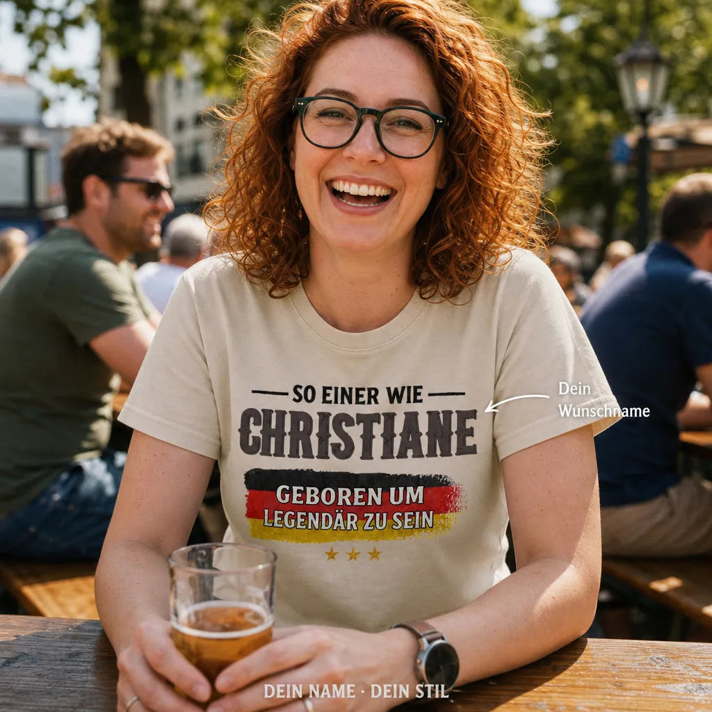 Personalisiertes Legende T-Shirt mit Namen - Geboren um legendär zu sein