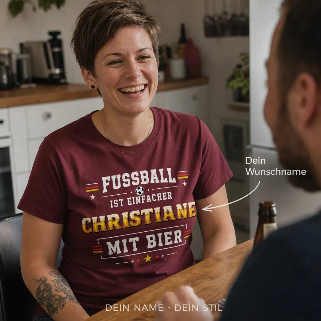 Personalisiertes Legende Fußball T-Shirt mit Namen - Man hat dich gewarnt