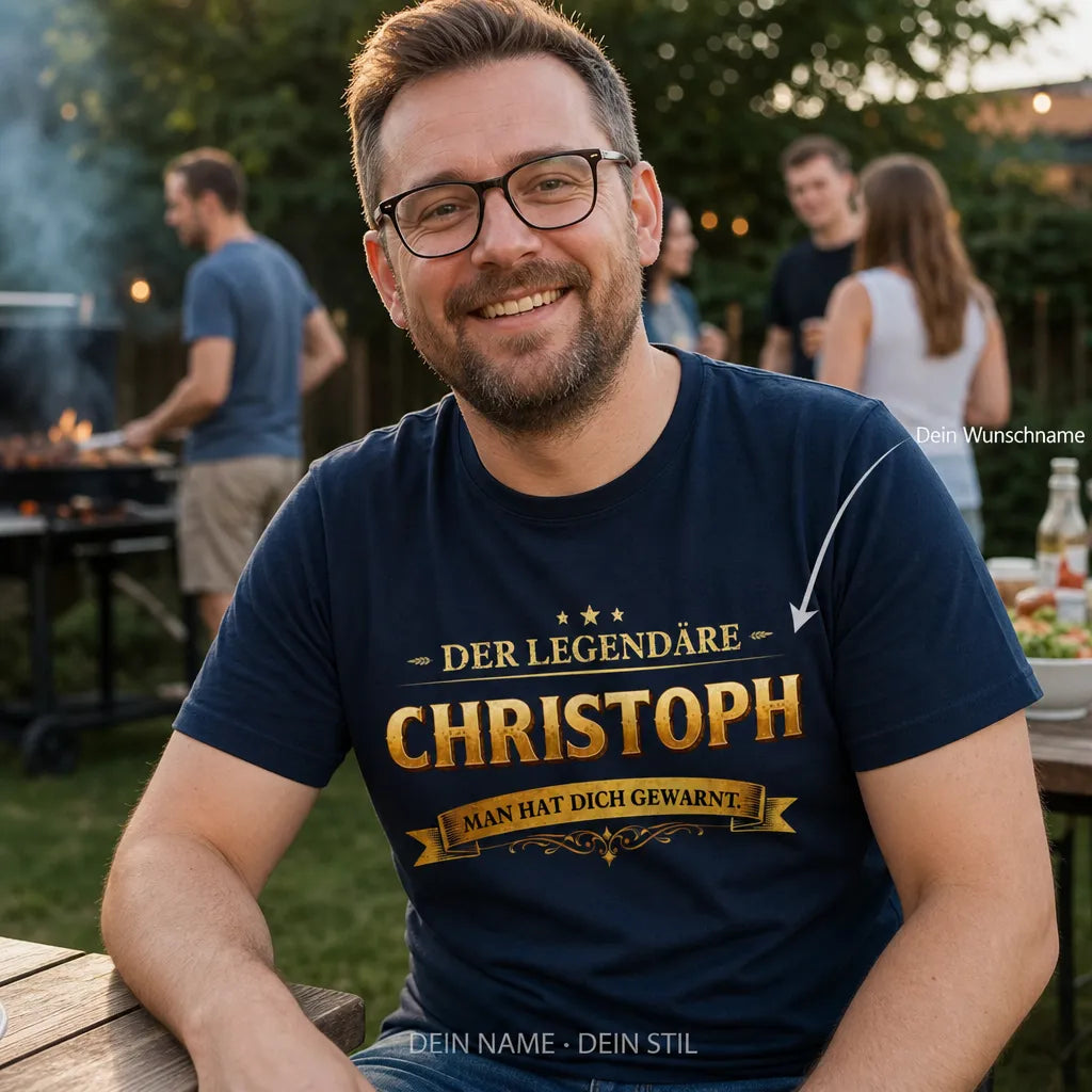 Personalisiertes Original T-Shirt mit Namen - Ich weiß, wer ich bin