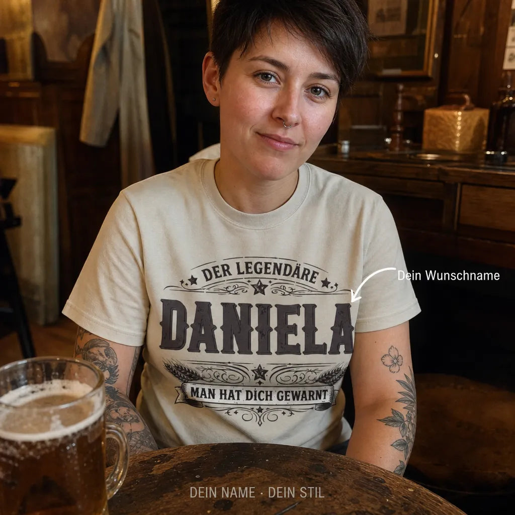 Personalisiertes Legende T-Shirt mit Namen - Man hat dich gewarnt