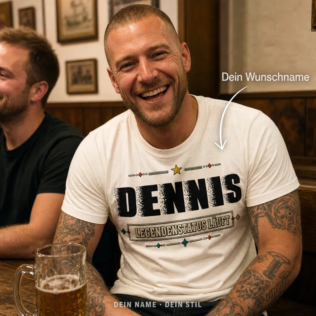 Personalisiertes Original T-Shirt mit Namen - Ich weiß, wer ich bin