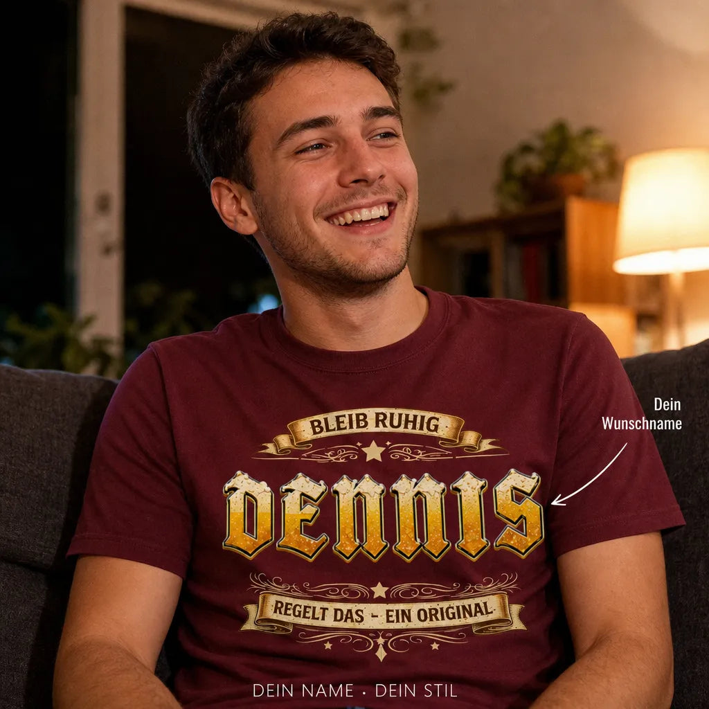 Personalisiertes Bier T-Shirt mit Namen - Kein Trend, ein Original