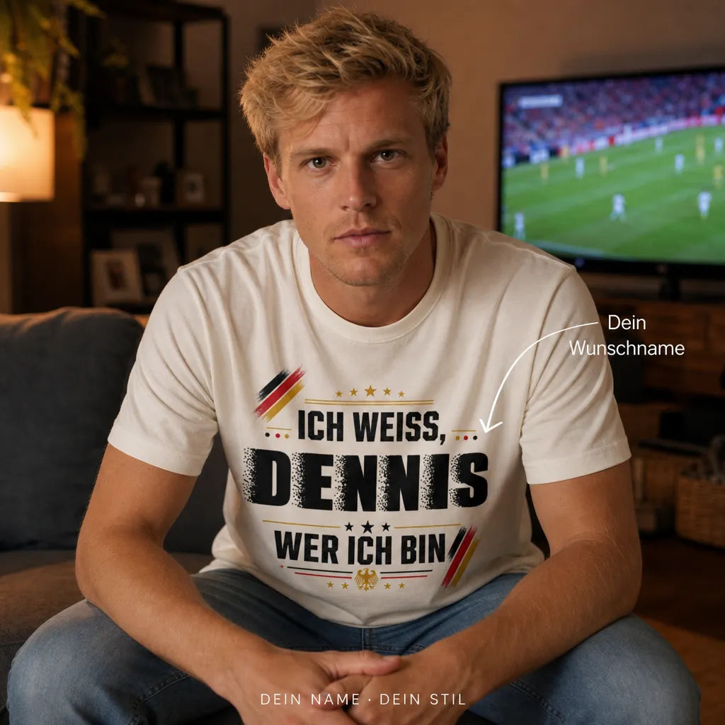 Personalisiertes Fußball T-Shirt mit Namen - Man hat dich gewarnt