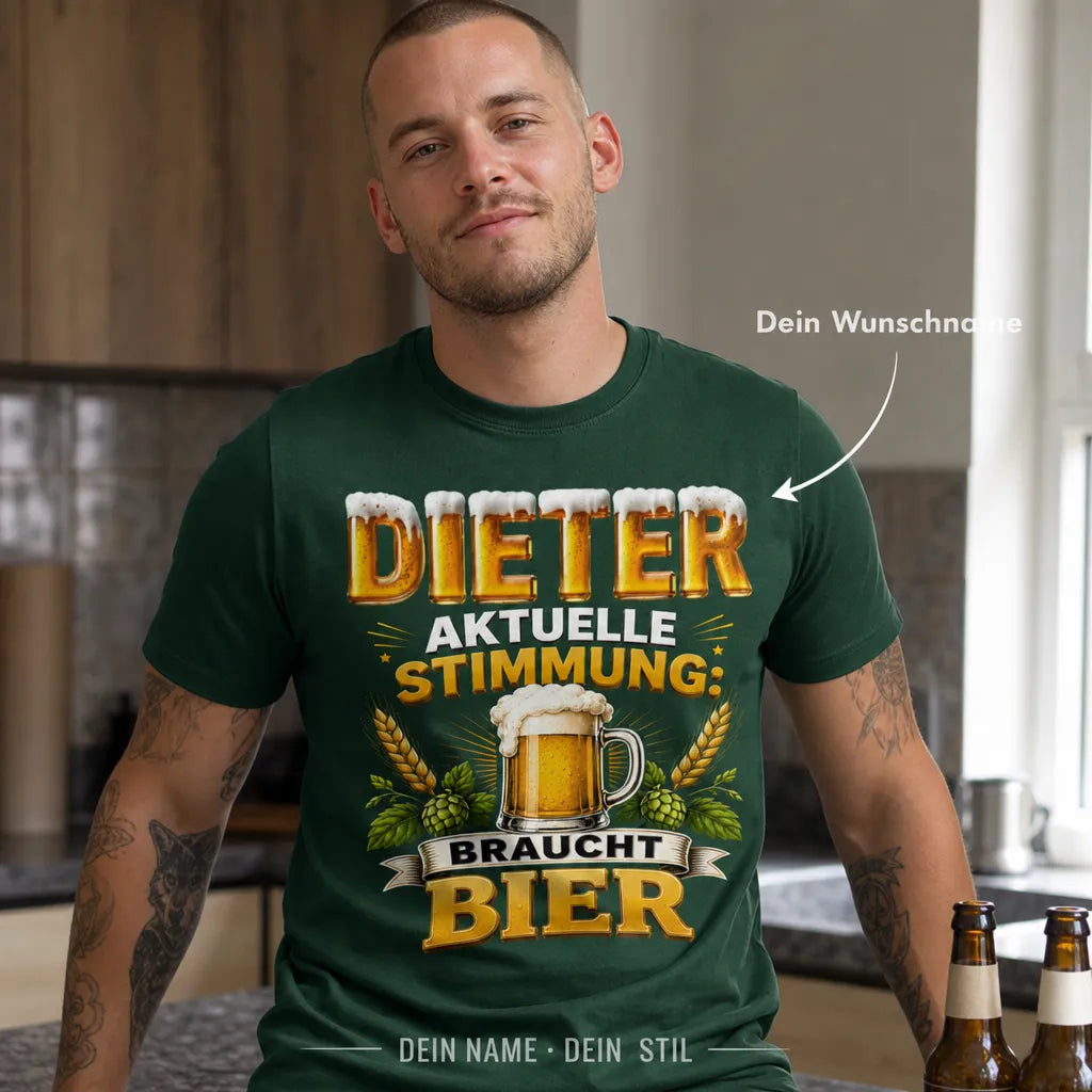 Personalisiertes Bier T-Shirt mit Namen - Nicht deine Ratschläge!