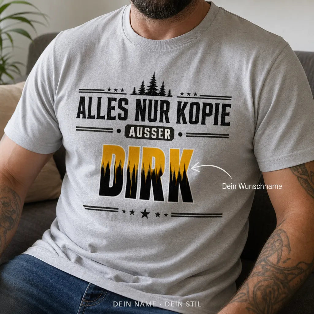 Personalisiertes Deutschland T-Shirt mit Namen - Ich weiß, wer ich bin