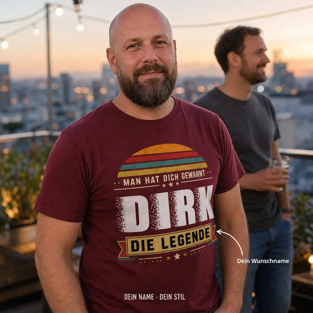 Personalisiertes Legende T-Shirt mit Namen - Sei der Superstar!