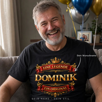Personalisiertes Legende T-Shirt mit Namen - Eine Legende, ein Original
