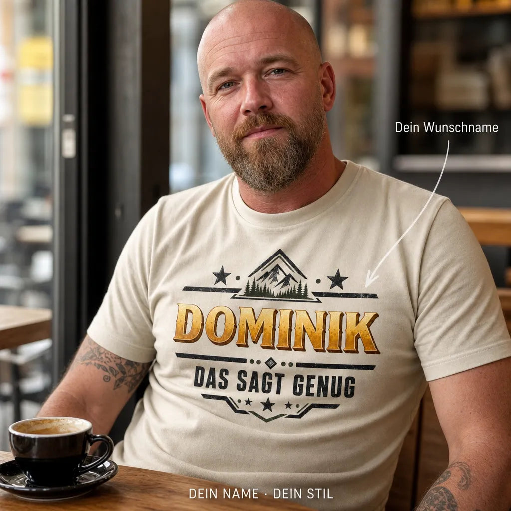 Personalisiertes Outdoor T-Shirt mit Namen - Das sagt alles