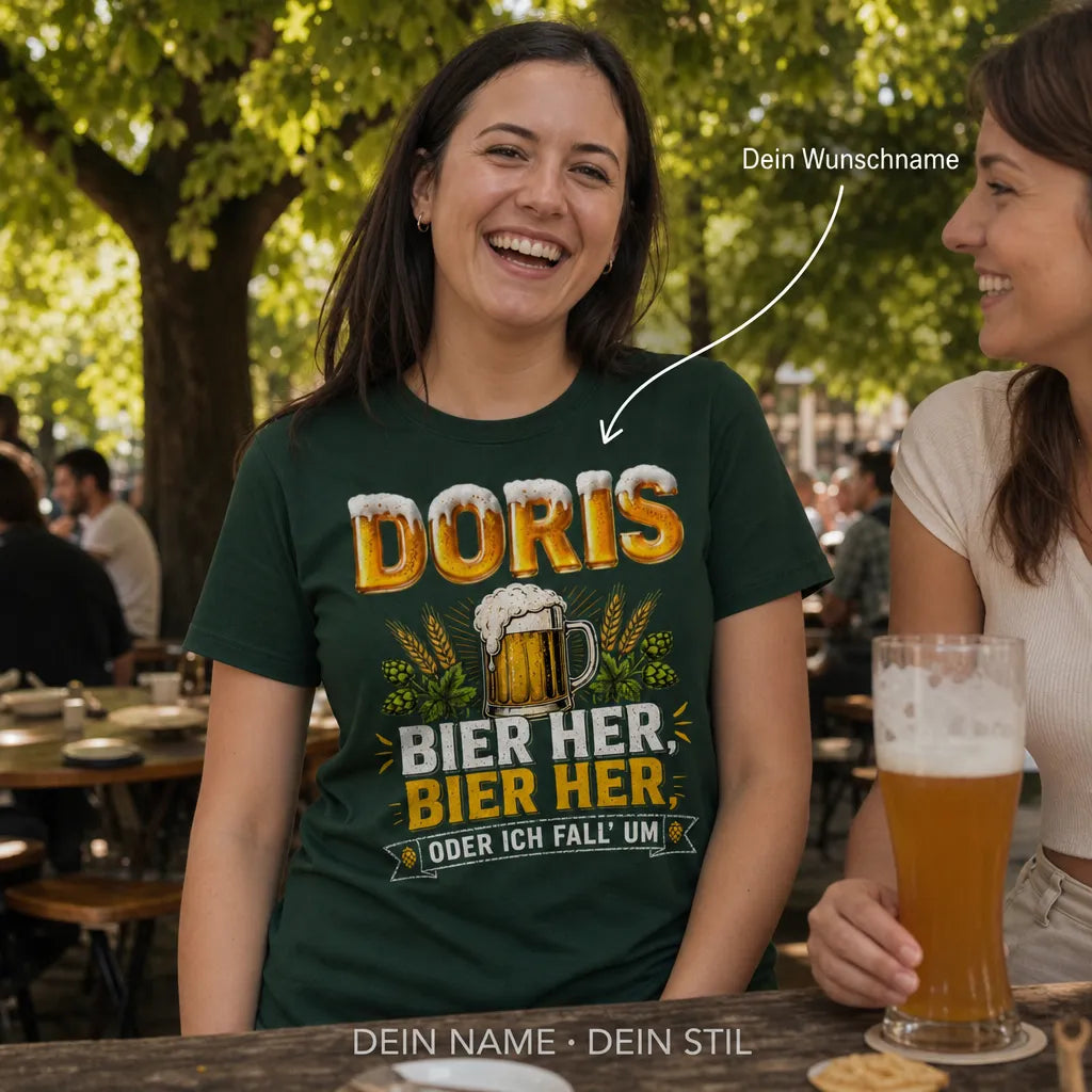 Personalisiertes Weizenbier T-Shirt mit Namen - Das ist ein Weizensmoothie