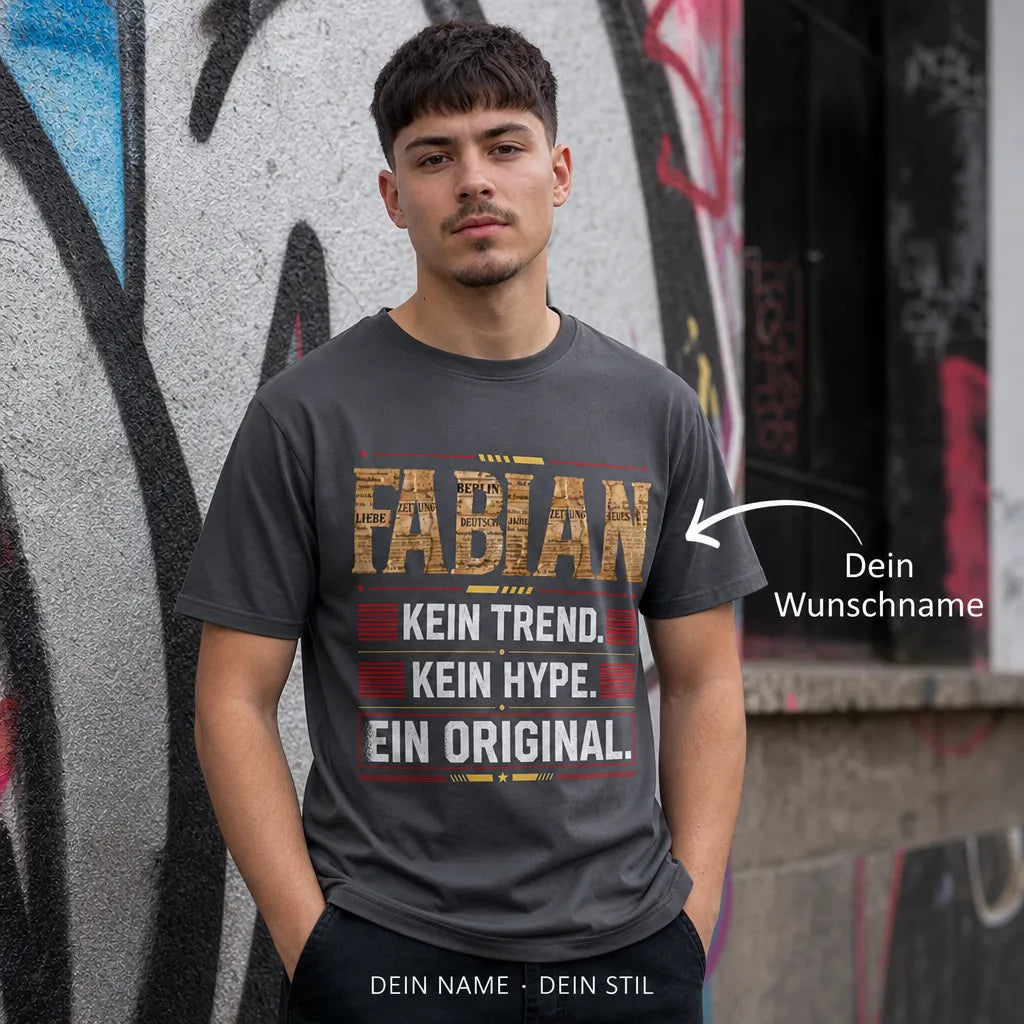 Personalisiertes Spruch T-Shirt mit Namen - Unterschätze mich niemals