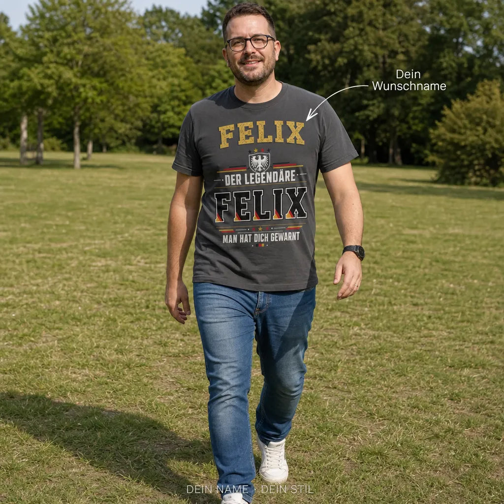 Personalisiertes Fußball T-Shirt mit Namen - Kein Trend. Ein Original.