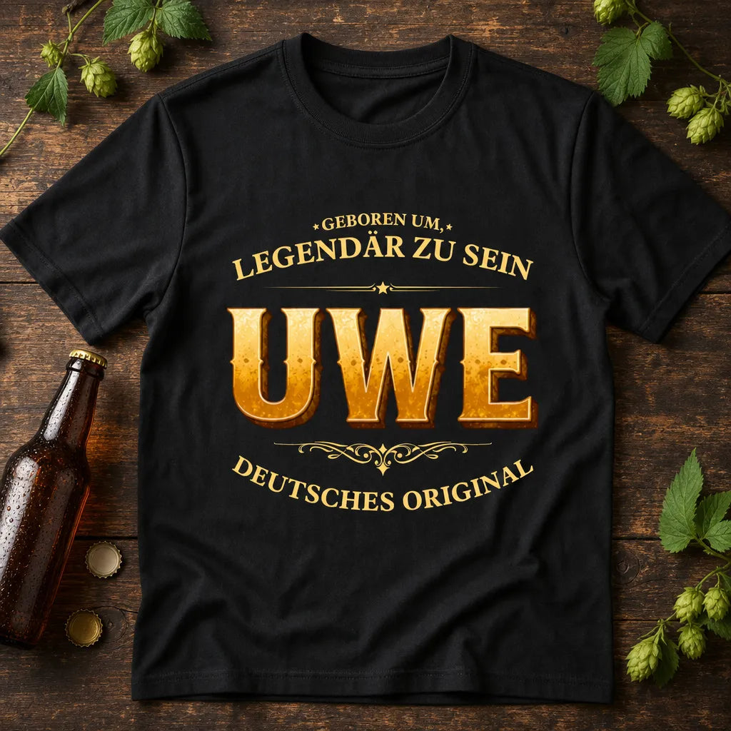 Personalisiertes Legende Deutschland T-Shirt mit Namen - Geboren um legendär zu sein