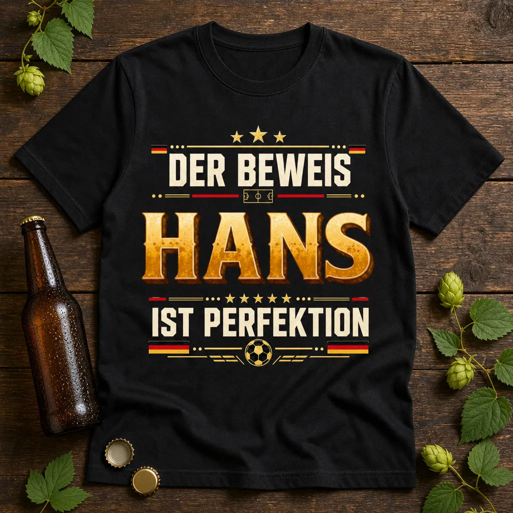 Personalisiertes Fußball Deutschland T-Shirt mit Namen - Der Beweis für Perfektion