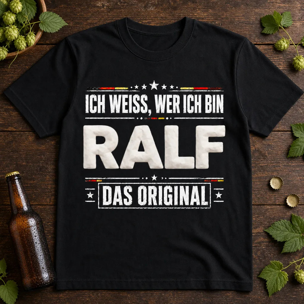 Personalisiertes Deutschland T-Shirt mit Namen - Ich weiß, wer ich bin