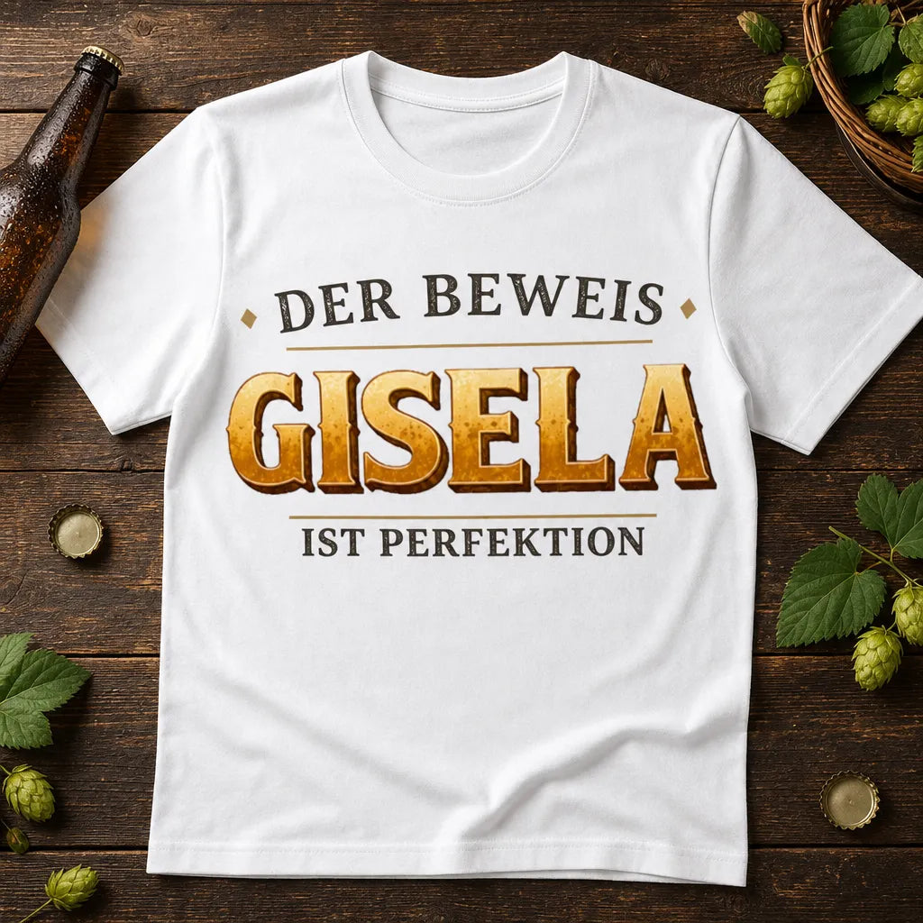 Personalisiertes Namen T-Shirt mit Namen - Bleib ruhig, sie regelt das