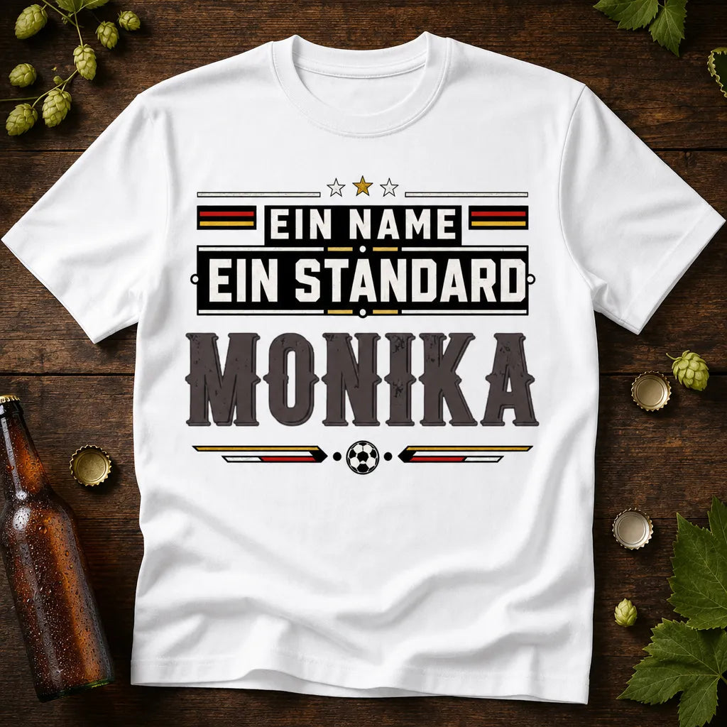 Personalisiertes Fußball Deutschland T-Shirt mit Namen - Ein Name, ein Standard