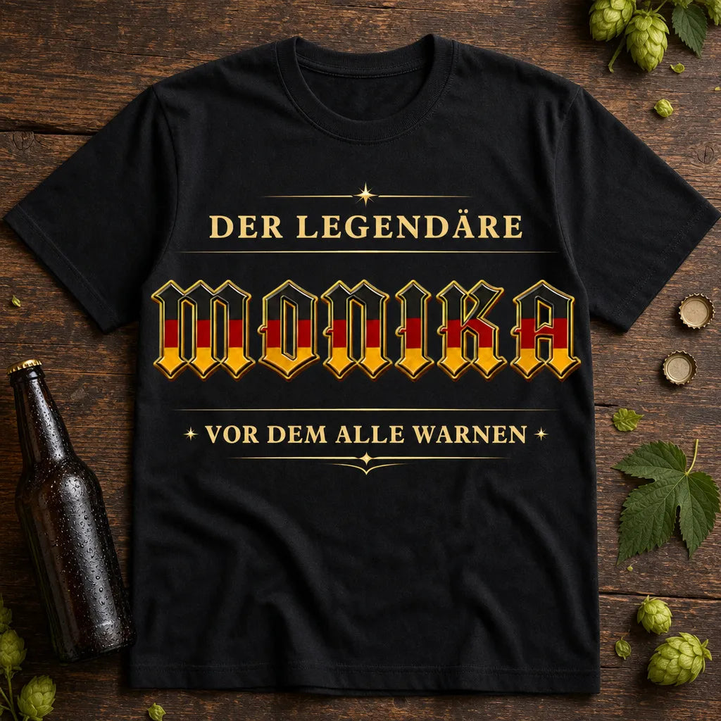 Personalisiertes Legende T-Shirt mit Namen - Vor dem alle warnen