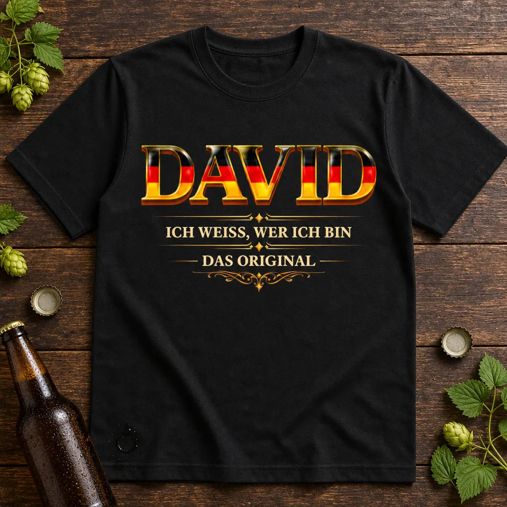 Personalisiertes Original T-Shirt mit Namen - Ich bin das Original