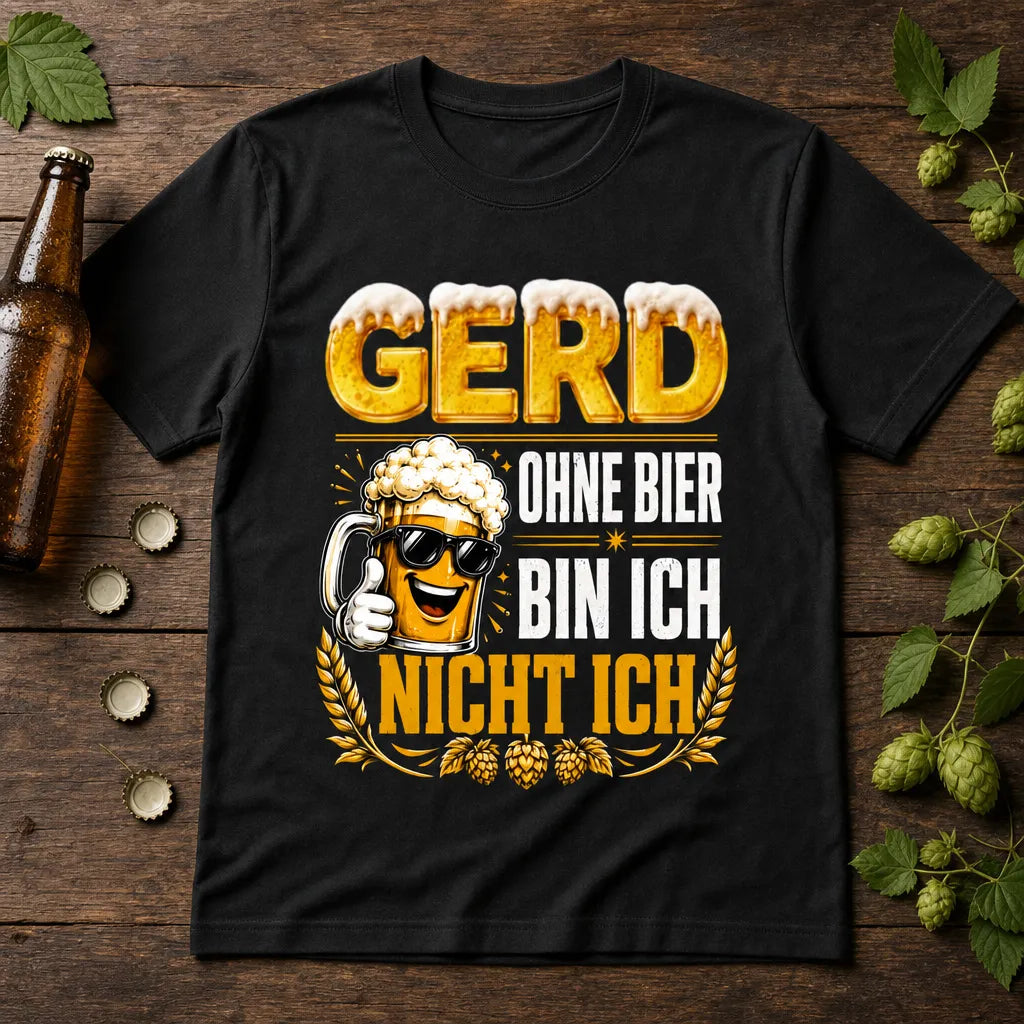 Personalisiertes Bier T-Shirt mit Namen - Das war nicht ich