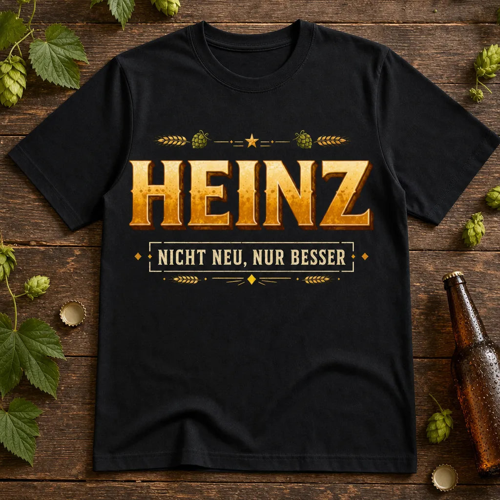 Personalisiertes Bier Geburtstag T-Shirt mit Namen - Nicht neu, nur besser