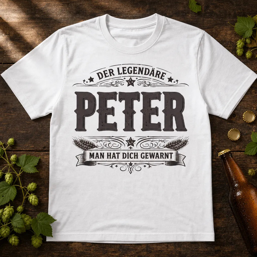 Personalisiertes Legende T-Shirt mit Namen - Man hat dich gewarnt