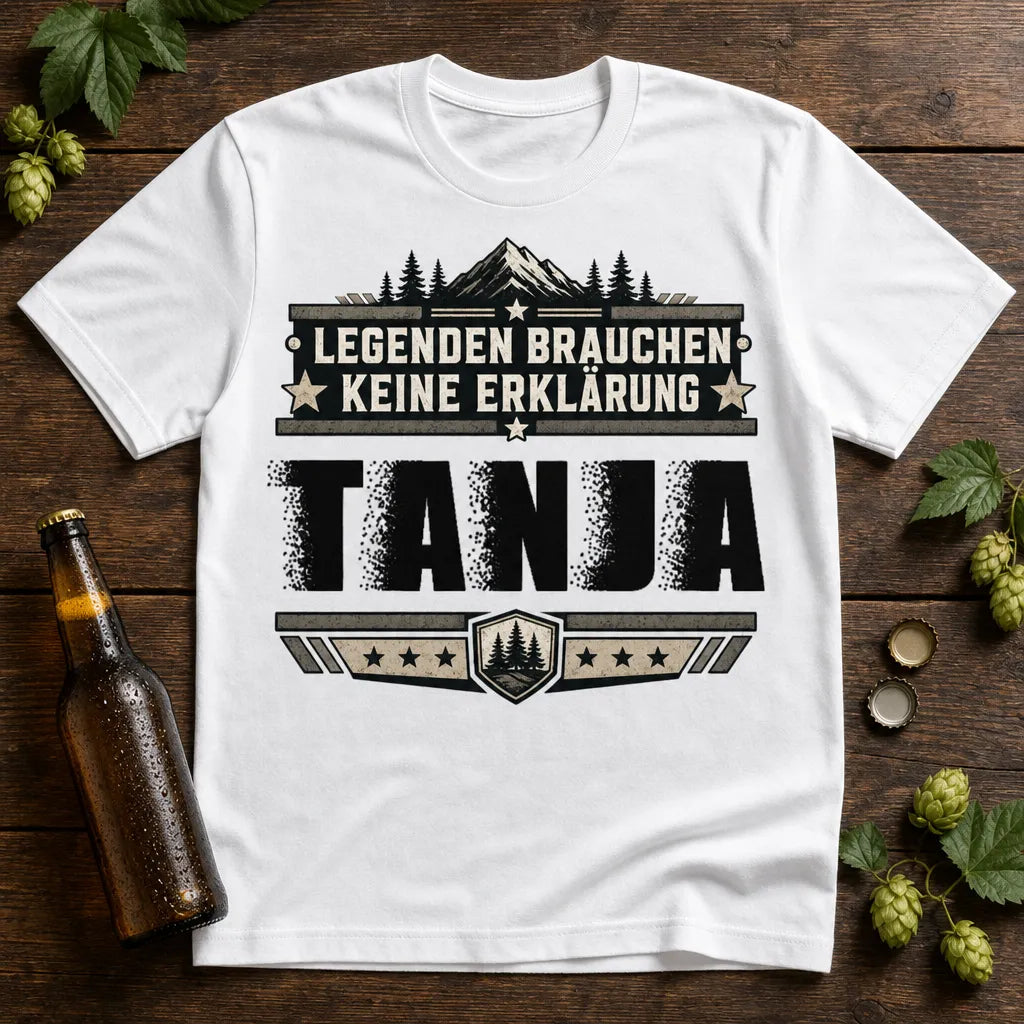 Personalisiertes Legenden T-Shirt mit Namen - Legenden brauchen keine Erklärung