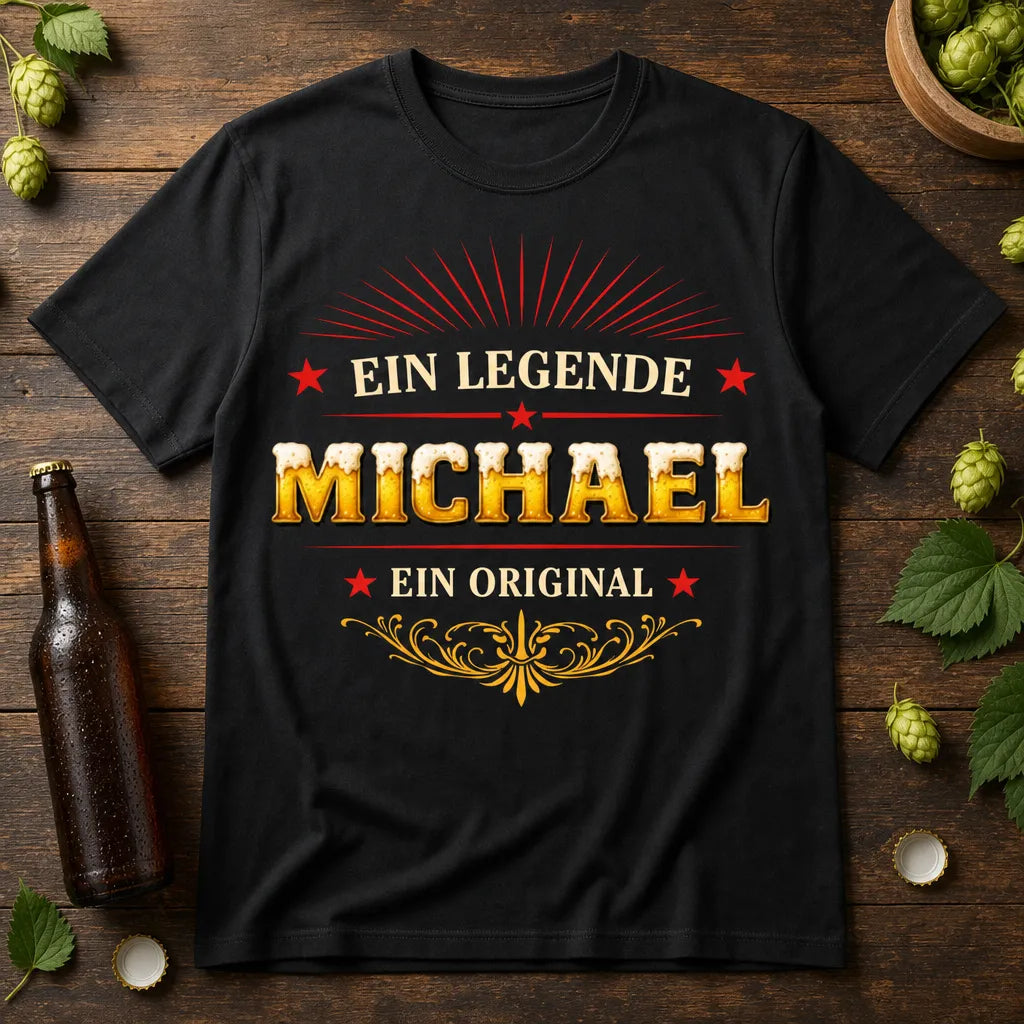 Personalisiertes Legende T-Shirt mit Namen - Eine Legende, ein Original