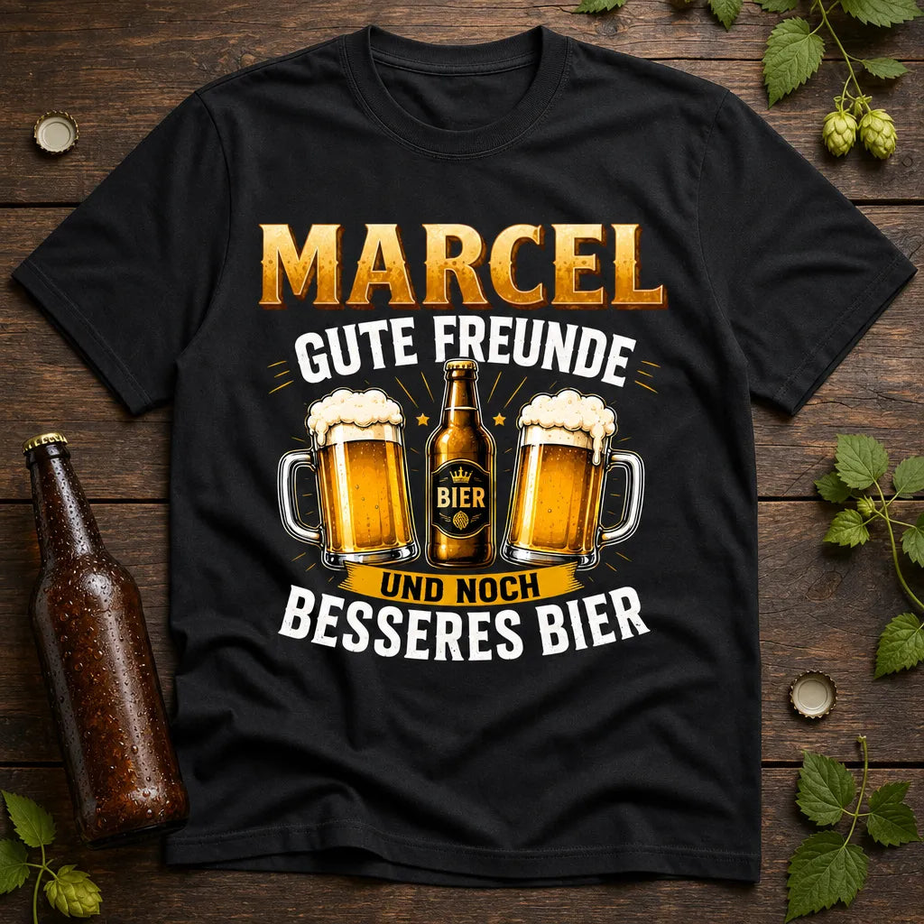 Personalisiertes Bier T-Shirt mit Namen - Und noch ein Bier!