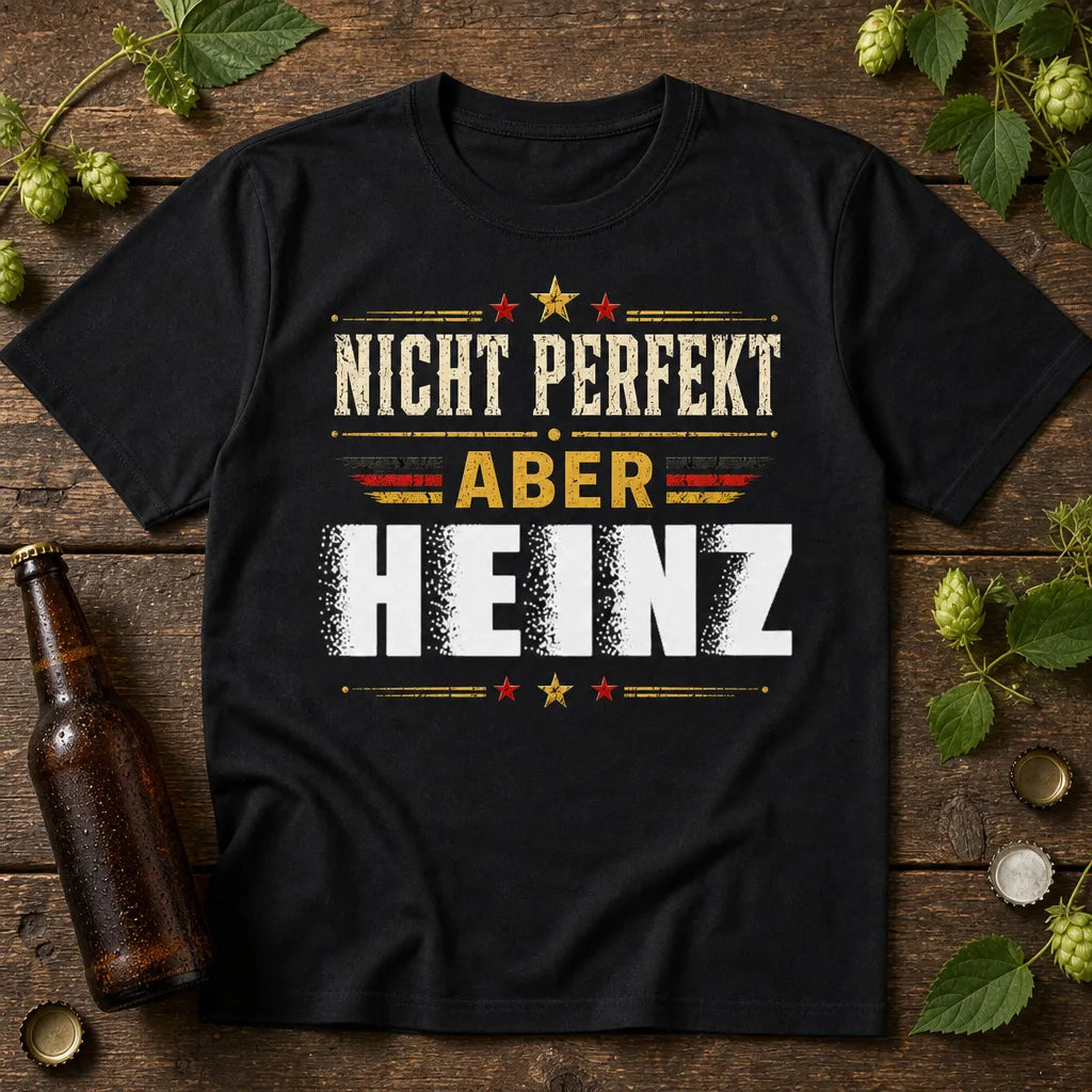 Personalisiertes Deutschland T-Shirt mit Namen - Nicht perfekt, aber deutsch