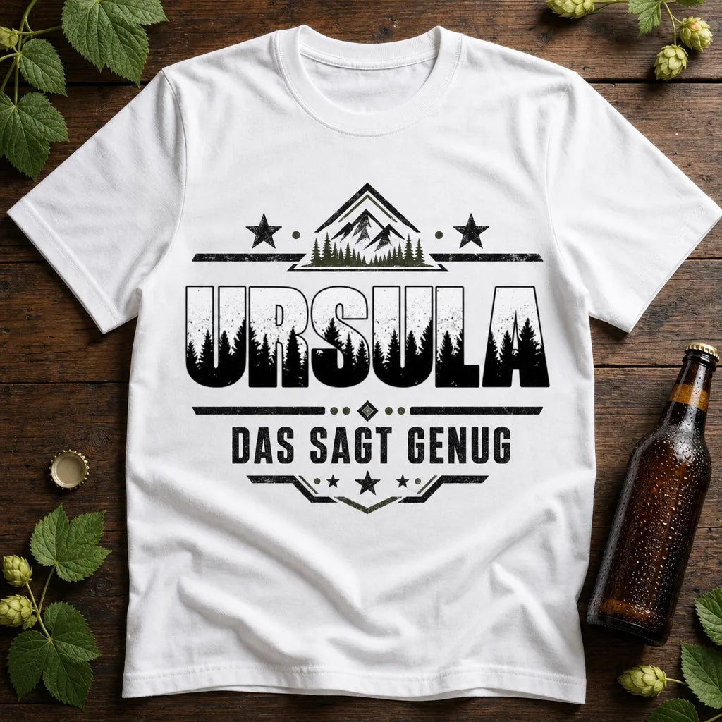 Personalisiertes Outdoor T-Shirt mit Namen - Das sagt alles
