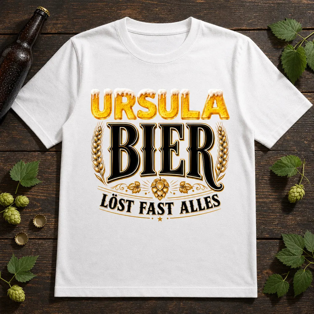 Personalisiertes Bier T-Shirt mit Namen - Nur 3 Tage die Woche
