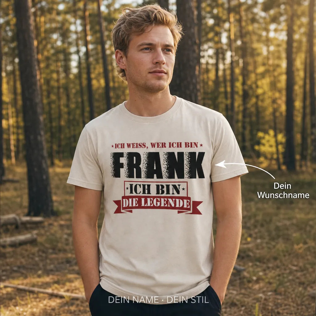 Personalisiertes Legenden T-Shirt mit Namen - Legenden brauchen keine Erklärung