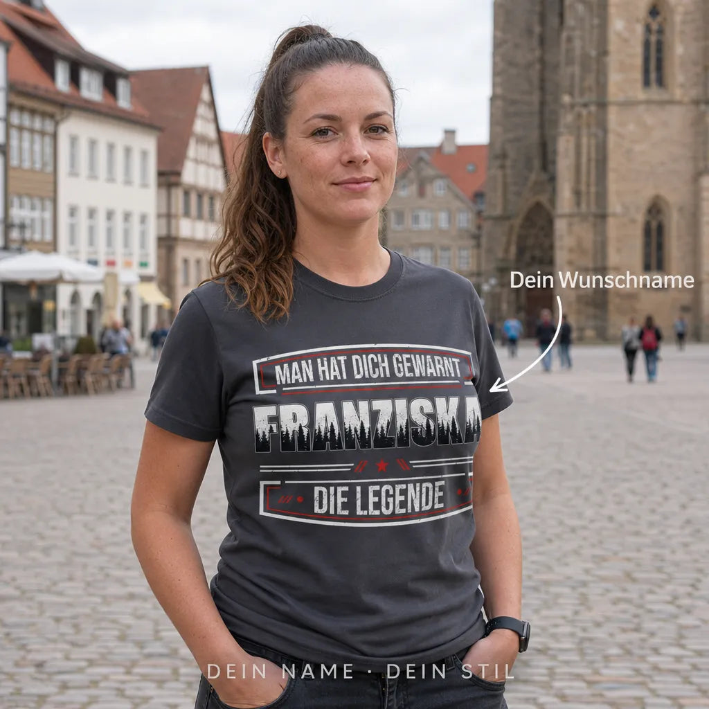Personalisiertes Deutschland T-Shirt mit Namen - Ich weiß, wer ich bin