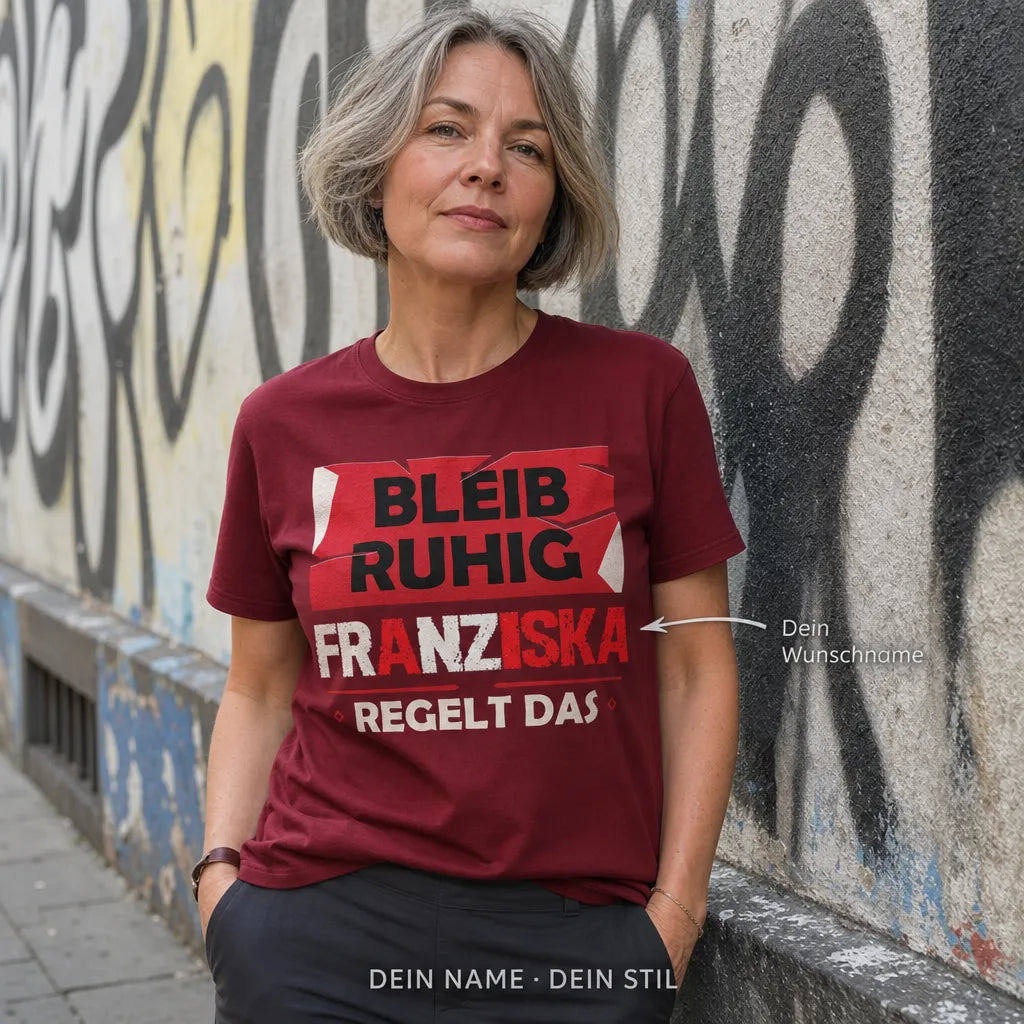 Personalisiertes Deutschland T-Shirt mit Namen - Ich weiß, wer ich bin