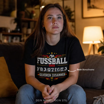 Personalisiertes Fußball T-Shirt mit Namen - Fußball und du zusammen